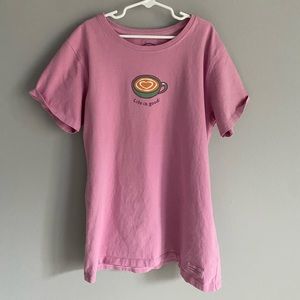 pink life is good tee!!